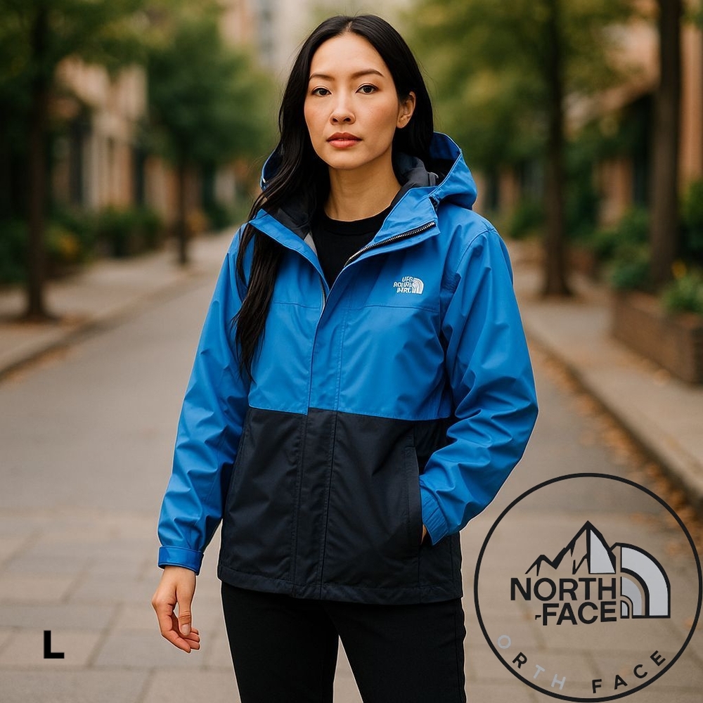 The North Face Blue and Black Ski Jacket Water-Resistant